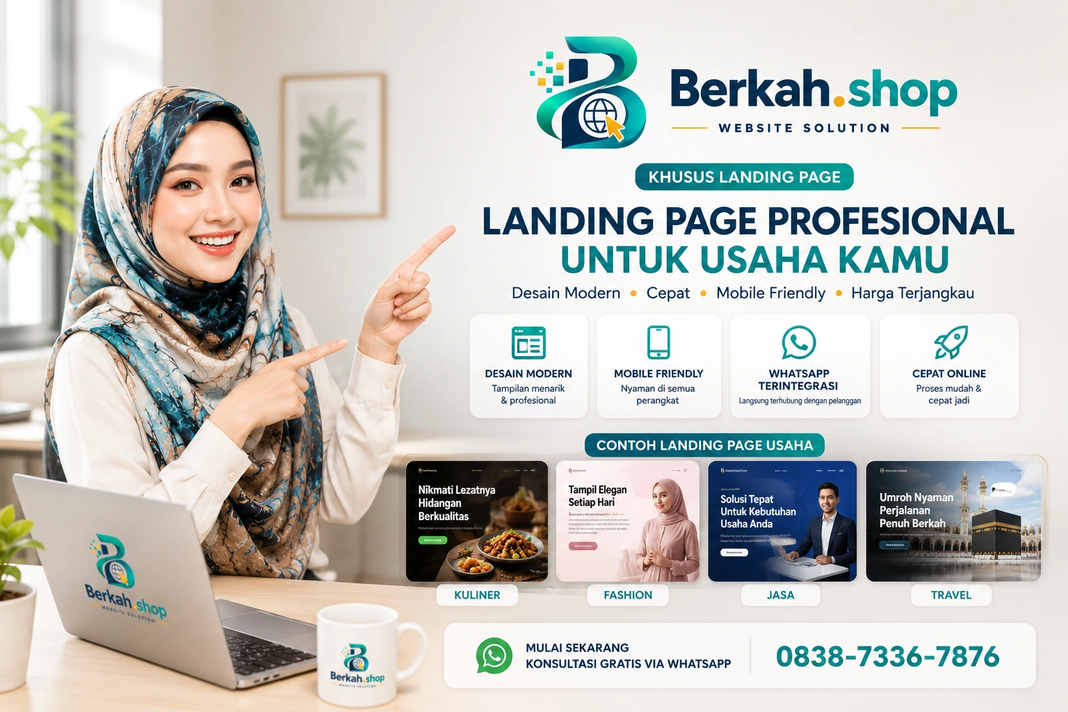 Contoh website Berkah.shop